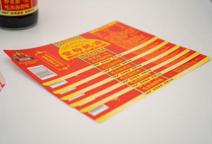 반사성 음료병 표지 화학물질에 저항성 제거성 접착제 표지 5
