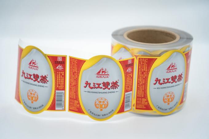맑은 방수 라벨 병 자체 접착 친환경 와인 라벨 3
