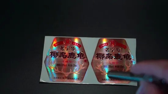 Custom Printed Waterproof Adhesive Label with 10-12 Color Printing for Beverage and Food Packaging