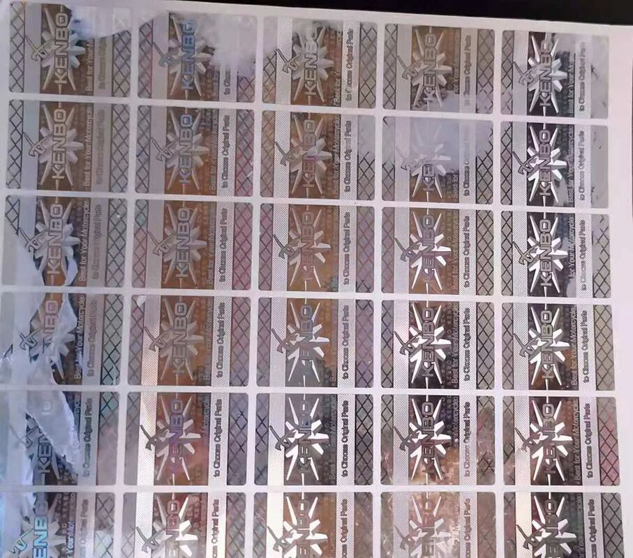 레이저 홀로그램 은색 레이블 홀로그램 레이저 스티커 레이블 Qr 코드가 있는 위조 방지 홀로그램 스티커