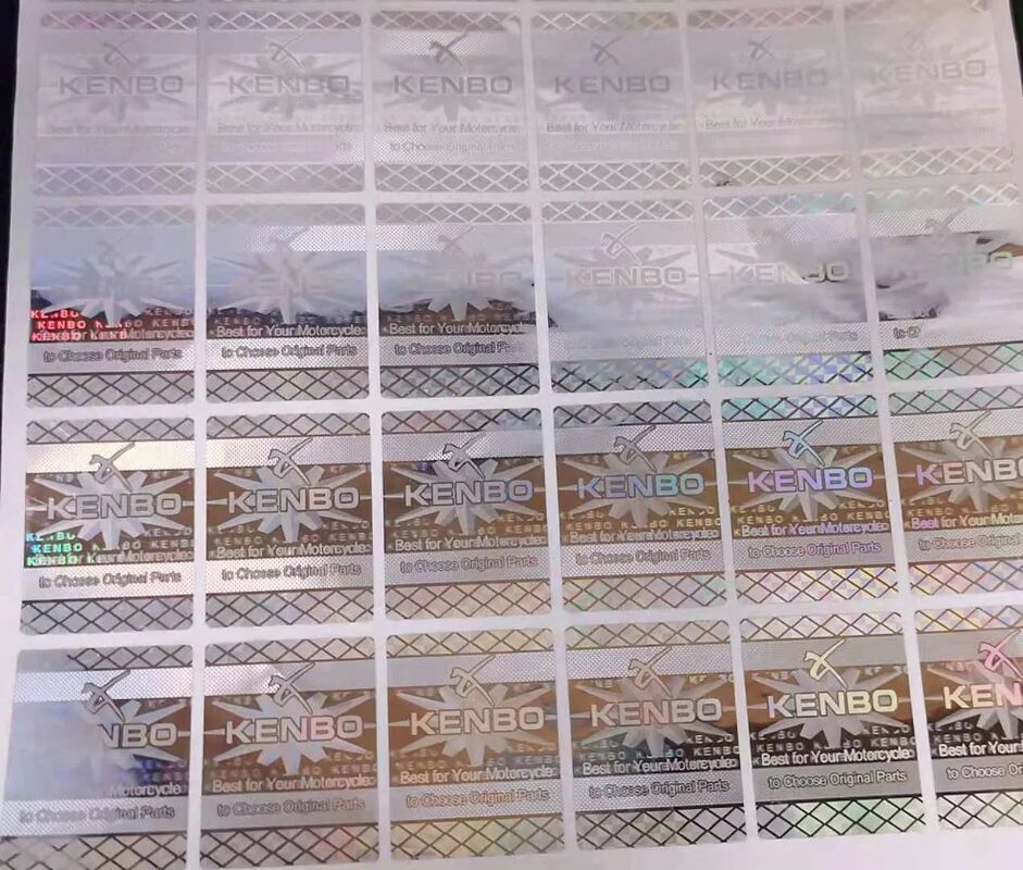 레이저 홀로그램 은색 레이블 홀로그램 레이저 스티커 레이블 Qr 코드가 있는 위조 방지 홀로그램 스티커